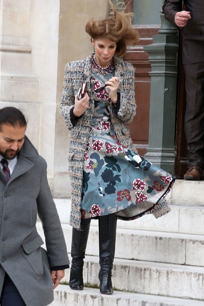 Celebrity Sighting At Paris Fashion Week - March 3rd - Womenswear Fall/Winter 2014-2015