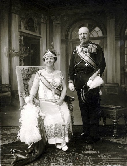 Koningin Wilhelmina en prins Hendrik