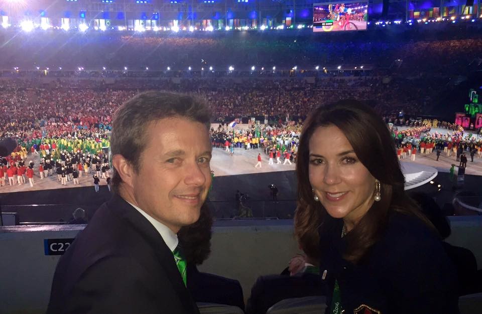 Denemarken Mary en Frederik opening OS Rio 2016 DDK
