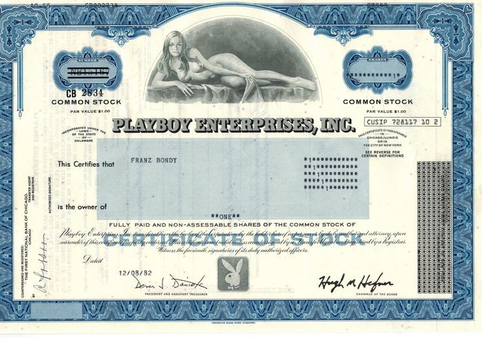 Playboy Certificaat