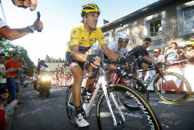 Huy - Belgium - wielrennen - cycling - radsport - cyclisme - Cancellara Fabian (Team Trek Factory Racing) pictured during le Tour de France 2015 - stage 3 - from Antwerpen to Huy -159.5 KM - on monday 06-07-2015 - photo LB/RB/Cor Vos © 2015