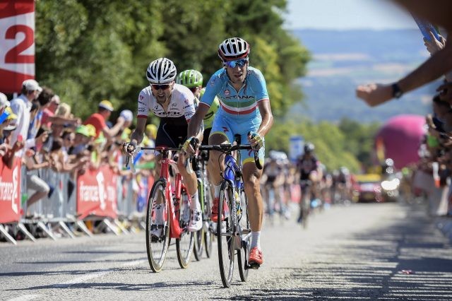 Mur-de-Bretagne - France - wielrennen - cycling - radsport - cyclisme - Vincenzo Nibali (Team Astana) pictured during le Tour de France 2015 - stage 8 - from Rennes to Mur-de-Bretagne on saturday 11-07-2015 - 181,5 KM - photo LB/RB/Cor Vos © 2015