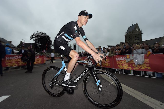 Saint-Mere-Eglise - France  - wielrennen - cycling - radsport - cyclisme - Froome Christopher - Chris (GBR / Team Sky)  pictured during the official team presentation prior the 2016 Tour de France, on June 30, 2016 in Saint-Mere-Eglise -  France  - photo NV/PN/Cor Vos © 2016