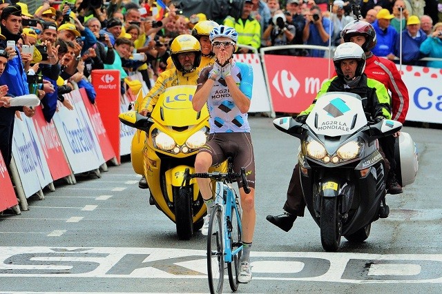Romain Bardet won in de afgelopen Tour de France de 19de etappe met aankomst op Saint-Gervais Mont Blanc.