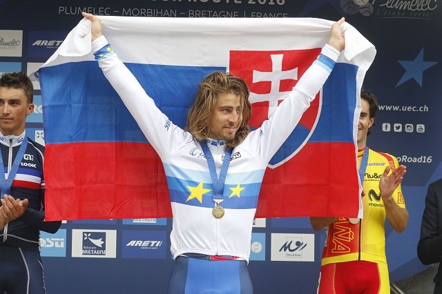 Peter Sagan is de eerste Europees kampioen.