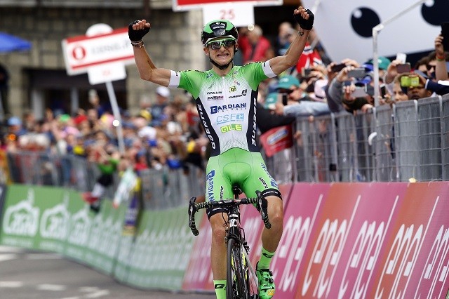 Giulio Ciccone won vorig jaar de tiende Giro-etappe met aankomst op Sestola.