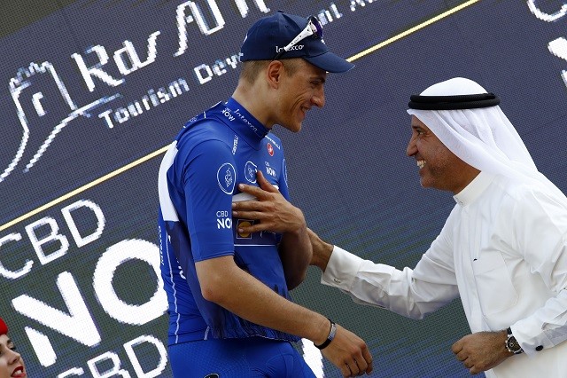Marcel Kittel mocht ook na de tweede rit de blauwe leiderstrui aantrekken.